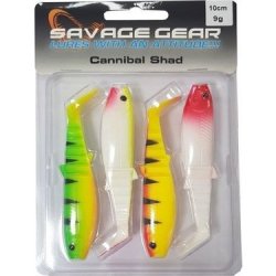 Savage gear Cannibal Shad 10cm 9gr 4 Adet Silikon Yem